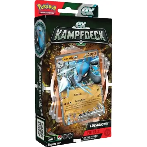 Meine Lucario EX Kampfdeck kaufe ich natürlich im Shop von Adequamus!